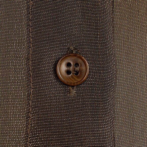 Giorgio Armani Gold Lamé French Cuff Blouse - Picture 10 of 12